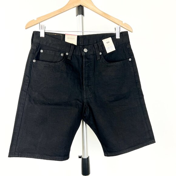 Sz 31x9- NWT Levi's 501 Original Fit Hemmed 9" Stretch Listless Short- Black - Picture 4 of 8